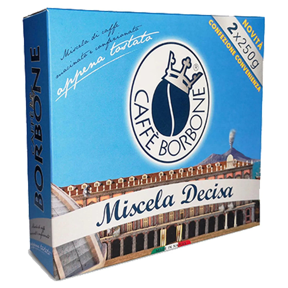 2 x 250gr Caffè Macinato Borbone Miscela Decisa