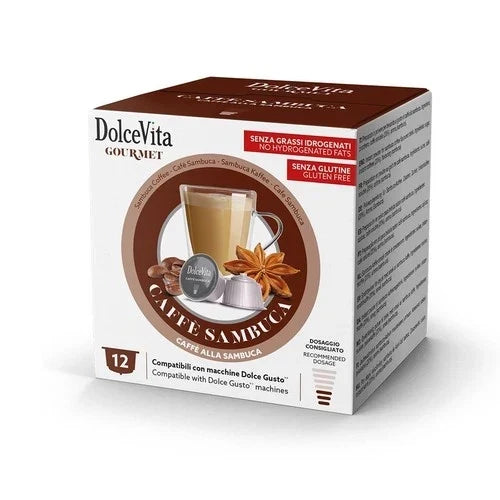 12 Capsule Dolce Vita Caffè Sambuca Comp. Dolce Gusto