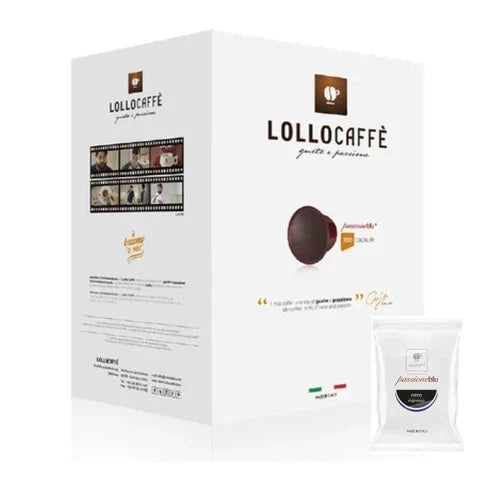 100 Capsule Lollo Miscela Nera compatibili Blue